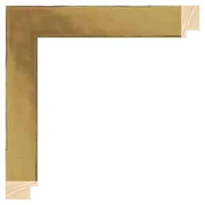 Guld liste m/sort kant, 30 x 17 mm