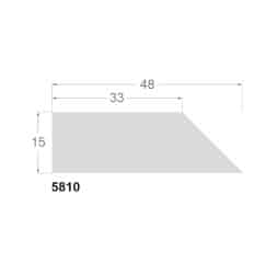 Montageliste fyr, 48 x 15 mm - Billede 2