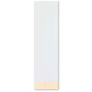 Hvid distanceliste træstrukt. 5 x 30 mm