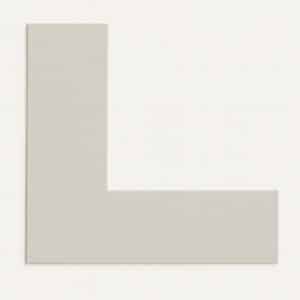 Ramdet passepartout Light Grey 90 x 120 cm x 1,9 mm