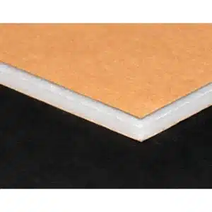 Skumplade 2´sidet brun kraft