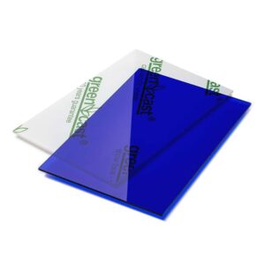 Transparent blue 203 x 305 cm x 3 mm